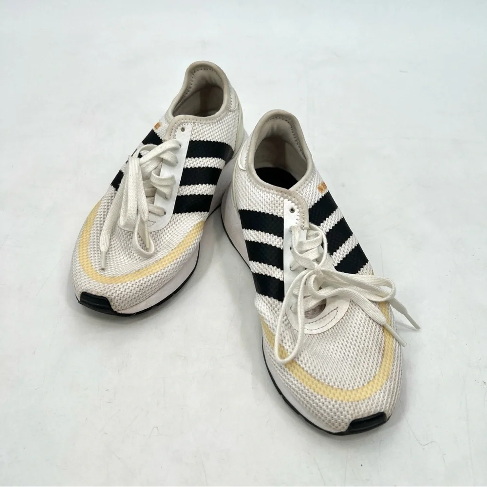 ADIDAS Ortholite Girl's White & Black Sneakers Size 4.5